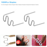 1000Pcs Hot Stapler Plastic Repair Wave Bumper Bodywork Repairs 0.8mm S Wave