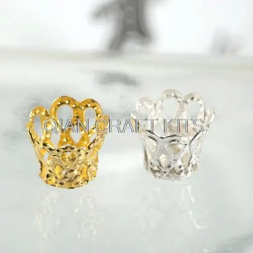 1000Pcs Filigree Cup Floral Bead Caps 7x9mm Vintage Jewelry Findings
