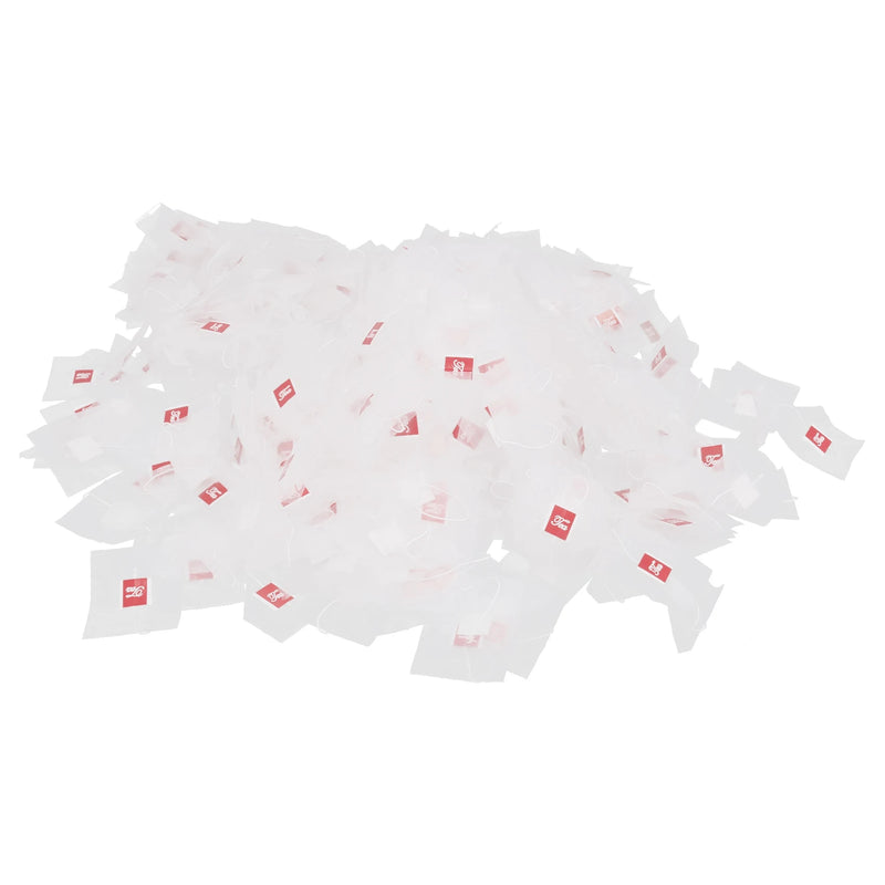 1000Pcs Pyramid Tea Bag Filter Nylon Single String Label Transparent
