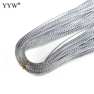 1000m 0.5mm Silver Satin Nylon Cord Jewelry Making DIY Necklace