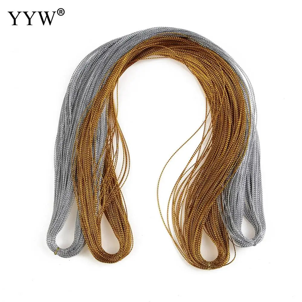 1000m 0.5mm Silver Satin Nylon Cord Jewelry Making DIY Necklace