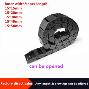 1000mm Bridge Cable Chain 15mm Carrier Plastic Drag Towline For 3D Printer CNC