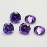 1000pcs AAAAA CZ Stone Violet Zircon Gems Synthetic Gems For Jewelry Stone