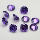 1000pcs AAAAA CZ Stone Violet Zircon Gems Synthetic Gems For Jewelry Stone