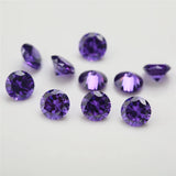 1000pcs AAAAA CZ Stone Violet Zircon Gems Synthetic Gems For Jewelry Stone