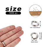 1000pcs 18G Stainless Steel Jump Rings 5-10mm Jewelry Making