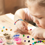1000pcs Crystal Glass Bicone Beads DIY Jewelry Making Mixed Colors
