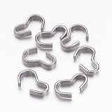 1000pcs Stainless Steel 3 Shaped Clasps for DIY Bracelet