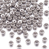 1000pcs 304 Stainless Steel Crimp Beads for Jewelry Making DIY 1/2/2.5/3mm