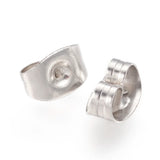 1000pcs 304 Stainless Steel Ear Nuts Earring Backs Jewelry Making Accessories