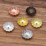 1000pcs Metal Brass Filigree Flowers Bead Caps Charms DIY Jewelry Findings