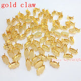 1000pcs 7x15mm 5x10mm Navette Marquise Metal Claw Setting
