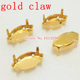 1000pcs 7x15mm 5x10mm Navette Marquise Metal Claw Setting