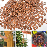 1000pcs 8mm Wooden Beads Bohemia Natural Set For Jewelry Making DIY Charm