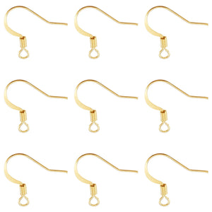 1000pcs Brass Earring Hooks Ear Wire DIY Jewelry Making Accessories
