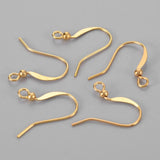 1000pcs Brass Earring Hooks for Jewelry Making DIY Earring Findings 15mm