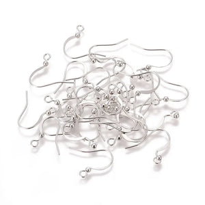 1000pcs Brass Earring Hooks for Jewelry Making DIY Earring Findings 15mm