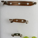 DIY Stainless Steel Safety Pins Brooch Base with Safety Pin