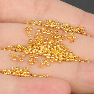1000pcs Copper Crimp End Beads Stopper Spacer for Jewelry Making