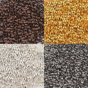 1000pcs Silver Ball Crimps End Beads 2-3mm Stopper Spacer Components