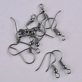 1000pcs Gun Metal Earring Findings Hooks DIY Jewelry Making Accessories