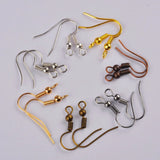 1000pcs Gun Metal Earring Findings Hooks DIY Jewelry Making Accessories