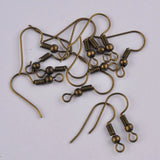 1000pcs Gun Metal Earring Findings Hooks DIY Jewelry Making Accessories