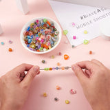 1000pcs Heart Cube Letter Acrylic Spacer Beads DIY Jewelry Making