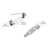 1000pcs Bar Pins Iron Brooch Findings for Jewelry Making 20x5mm