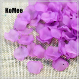 1000pcs Mixed Petal Translucent Acrylic Beads 15x15mm DIY Craft Decoration