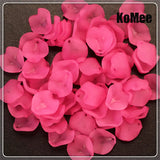1000pcs Mixed Petal Translucent Acrylic Beads 15x15mm DIY Craft Decoration