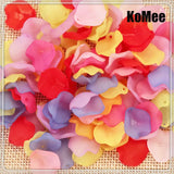 1000pcs Mixed Petal Translucent Acrylic Beads 15x15mm DIY Craft Decoration