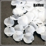 1000pcs Mixed Petal Translucent Acrylic Beads 15x15mm DIY Craft Decoration