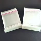1000pcs Small Jewelry Bag Gift Pouches Bags Transparent Self Adhesive Sealing