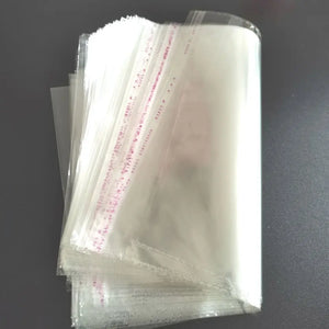 1000pcs Small Jewelry Bag Gift Pouches Bags Transparent Self Adhesive Sealing