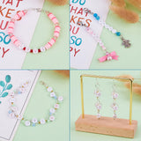 1000pcs Metal Enlaced Acrylic Beads with Golden Alphabet Letter Beads