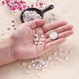 1000pcs Metal Enlaced Acrylic Beads with Golden Alphabet Letter Beads