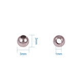 1000pcs 316 Stainless Steel Spacer Beads 3mm 4mm 6mm 8mm