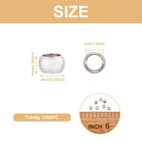 1000pcs Stainless Steel Charm Beads Rondelle Spacer Beads