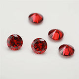 1000pcs Garnet AAAAA CZ Gems 0.8~4mm Round Cut Loose Stones