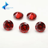1000pcs Garnet AAAAA CZ Gems 0.8~4mm Round Cut Loose Stones