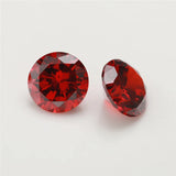 1000pcs Garnet AAAAA CZ Gems 0.8~4mm Round Cut Loose Stones