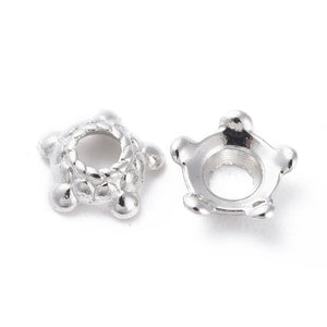 1000pcs Tibetan Silver Beads Caps Lead & Cadmium Bead End Caps 6x3x2mm