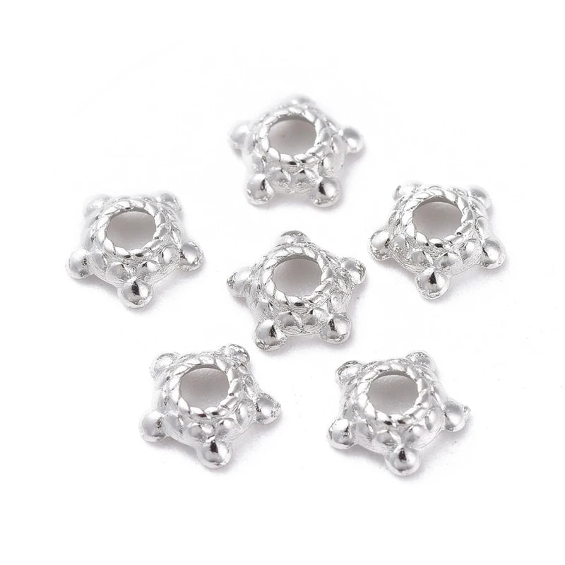 1000pcs Tibetan Silver Beads Caps Lead & Cadmium Bead End Caps 6x3x2mm
