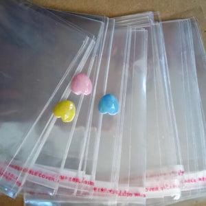 1000pcs Transparent Self Adhesive Seal Plastic Bags OPP Poly Self Sealing