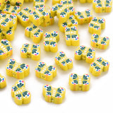 1000pcs Butterfly Shape Polymer Clay Beads for Jewelry Making