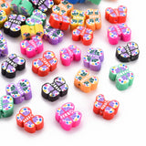 1000pcs Butterfly Shape Polymer Clay Beads for Jewelry Making