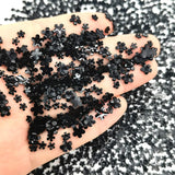 1000pcs Acrylic Flower Nail Decorations 3D Nail Art Parts Gems Mixed Size Charms