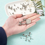 304 Stainless Steel Round Beads for DIY Bracelets - 1000pcs/box