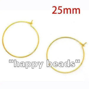 1000pcs Earring Hoops Wine Glass Charm Rings 25mm DIY